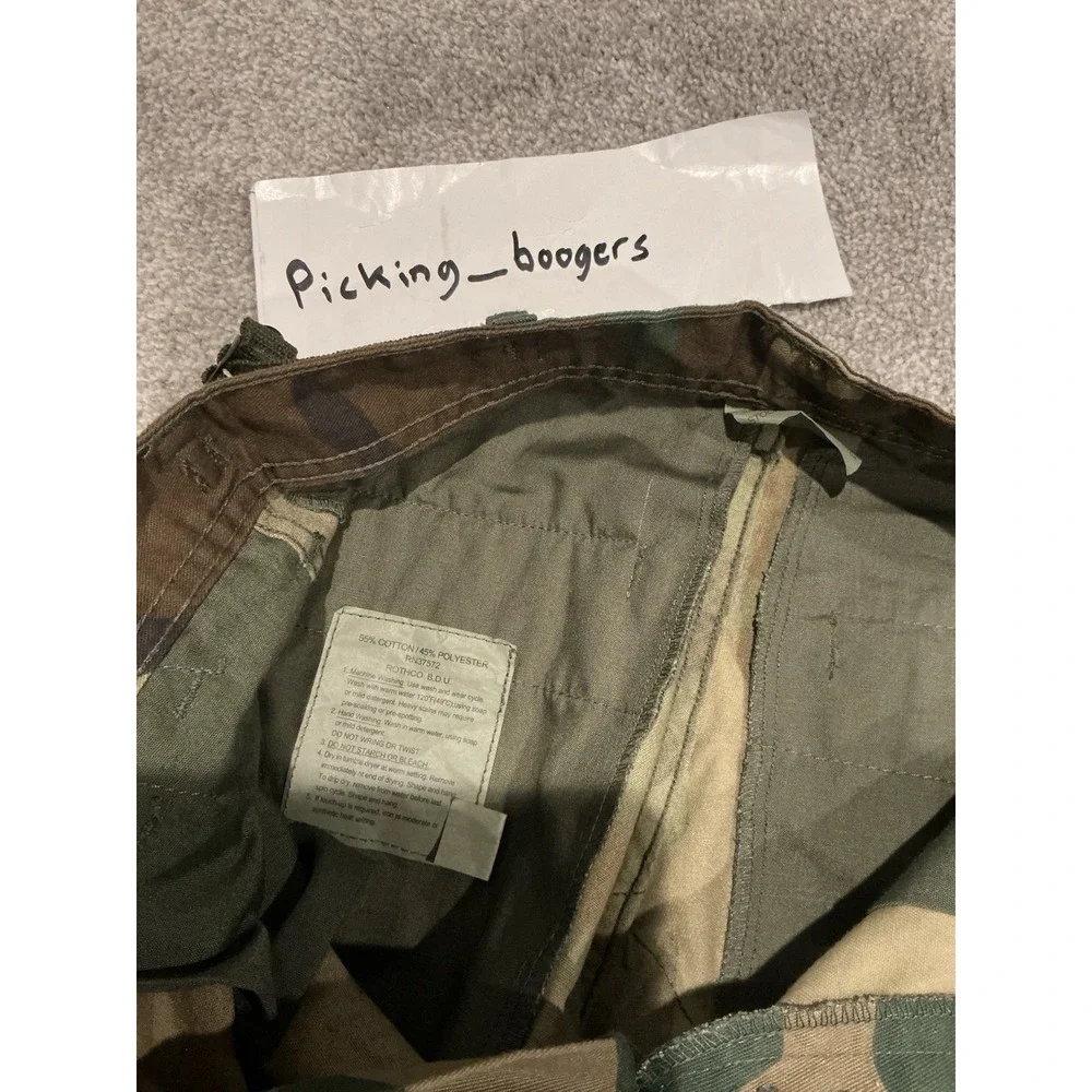 US Military Woodland‎ Camo Pants extra Small Regular Cargo Combat